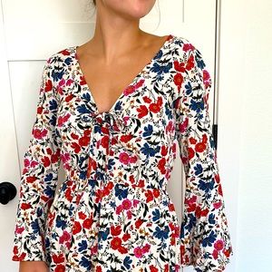American Eagle floral Romper